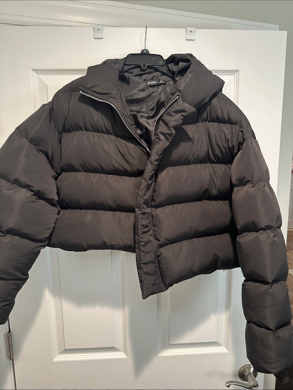 Cropped Black Puffer Jacket - NFINITY